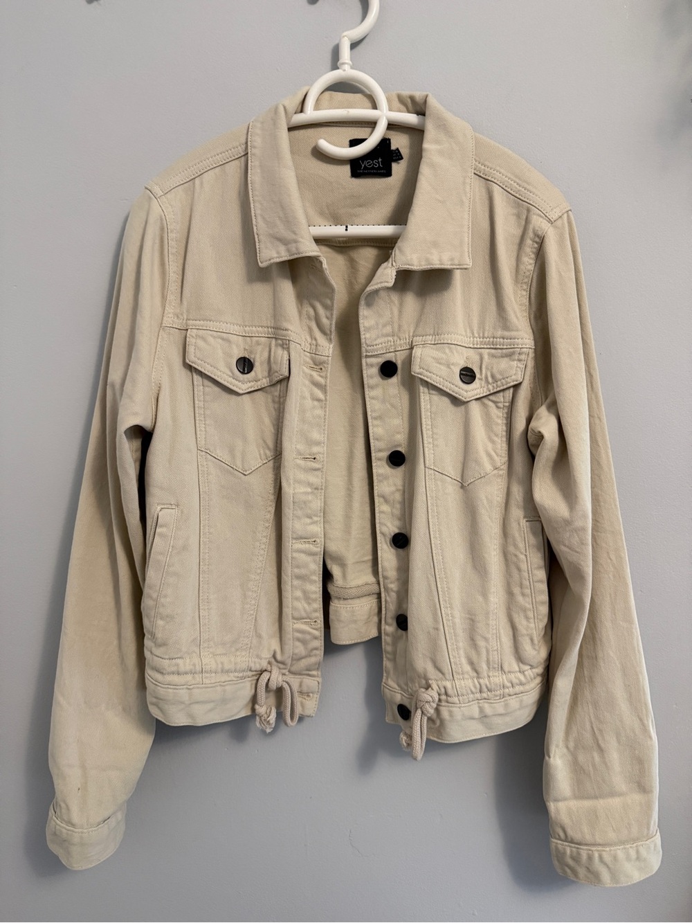 Women's Cream Denim Jacket